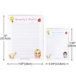 Personligt anteckningsblock med 40/80 sidor och namn Födelsedagspresent till familjemedlemmar - List It Or Lost It