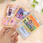 Carta Poke TCG classica personalizzata con adorabili personaggi di coppia in stile pixel testo e supporto in legno San Valentino regalo per coppie