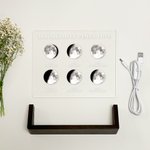 Personalized Moon Phase Wooden Base Acrylic LED Night Light with Name and Date  Desk Decor Birthday Gift for Family Friend