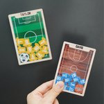 Personalized Basketball Football Soccer Sport Field Shaker Fridge Magnet with 1-15 Names and Numbers Team Club Appreciation Gift for Coach Teammate