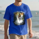 T-shirt ou Sweatshirt Commémoratif Personnalisé avec Date Texte Nom et Photo Style des Ailes Cadeau pour Commémorer la Perte d'un Être Cher
