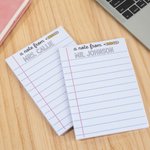 Personalized A Note From Tear-off Notepad with 40/80 Pages Office Work To Do List Back to School Appreciation Teacher's Day Gift for Teachers