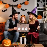 Personalized Our Boo Crew Ghost Family Halloween Wooden Sign with 2-7 Engraved Name and Year Home Decor Halloween Gift for Family Friends