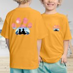 Personalised Paw Print 1-6 Family Members Silhouette T-shirt Sweatshirt Birthday Holiday Gift for Family