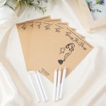 Set di carte per il gioco degli invitati al matrimonio personalizzate con matita bianca Nome Data Doccia Nuziale Regalo di nozze per la sposa