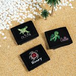 Étiquette d'Identification à Velcro Personnalisable avec Nom et Motif de Tortue Marine Brodés Cadeau Anniversaire Voyage pour Amateur de Plongée