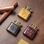 Personalised Engraved Logo Sandalwood Lighter Kit with Initial Name and Box Birthday Bachelor Party Gift for Men Groomsmen