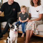 Personalised Paw Print 1-6 Family Members Silhouette T-shirt Sweatshirt Birthday Holiday Gift for Family