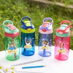 Gepersonaliseerde Positieve Woorden Meteoor Foto 16 oz Kinder Waterfles met Siliconen Rietje en Naam Verjaardag Terug Naar School Cadeau voor Jongens Meisjes