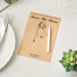 Set di carte per il gioco degli invitati al matrimonio personalizzate con matita bianca Nome Data Doccia Nuziale Regalo di nozze per la sposa