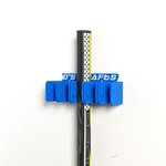 Personalized Multicolour 3D Printed Hockey Stick Holder with Text and 2-5 Sticks Wall Mount Home Storage Birthday Gift for Hockey Lovers