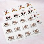 Personalized Funny Cartoon Face Photo Waterproof Temporary Tattoo Stickers with Name and Date Set of 12 Wedding Party Favors Gift for Newlyweds Couple
