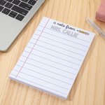 Personalized A Note From Tear-off Notepad with 40/80 Pages Office Work To Do List Back to School Appreciation Teacher's Day Gift for Teachers