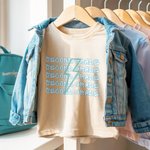 Personalized Lightning Grade 100% Cotton Kid T-shirt with Name and Number Back to School Birthday Gift for Kids Baseball Lovers