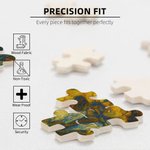 Personalized Oil Painting 500 Pieces Wooden Jigsaw Puzzle with Photo Home Decoration Keepsake Birthday Anniversary Gift for Family Friends