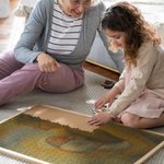 Personalized Oil Painting 500 Pieces Wooden Jigsaw Puzzle with Photo Home Decoration Keepsake Birthday Anniversary Gift for Family Friends