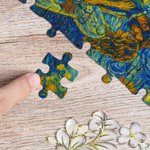 Personalized Oil Painting 500 Pieces Wooden Jigsaw Puzzle with Photo Home Decoration Keepsake Birthday Anniversary Gift for Family Friends