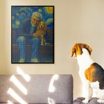 Personalized Oil Painting 500 Pieces Wooden Jigsaw Puzzle with Photo Home Decoration Keepsake Birthday Anniversary Gift for Family Friends