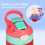 Gepersonaliseerde Big Wheel Off-Road Truck initiële naam 16 oz Kid Waterfles met siliconen rietje en handvat Verjaardag terug naar school Gift voor jongens meisjes