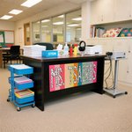 Personliga söta prickiga regnbågsfärgade vattentäta dekorativa klistermärken för skrivbordet med text för daglig användning Tillbaka till skolan Födelsedagspresent till lärare