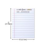 Personalized A Note From Tear-off Notepad with 40/80 Pages Office Work To Do List Back to School Appreciation Teacher's Day Gift for Teachers