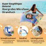 Personalisiertes 3D-Taucher Meerestier Strandtuch mit Namen Weich Schnelltrocknend Sommer Reisezubehör Geburtstag Geschenk für Kinder Familie Freunde