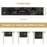 Camino de Mesa Tela de Araña Personalizado con Nombre y Texto Decoración del Hogar Inauguración de la Casa Regalo de Halloween para un Amigo de la Familia