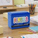 Personalized Dalmatian Dot Colorful Decal Pencil Dispenser with Text Classroom Decor Back to School Appreciation Gift for Teacher