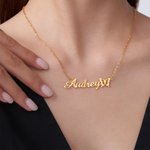 Personalised Name Necklace with Birth Butterfly Dainty Jewellery Birthday Anniversary Gift for Women