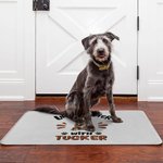 Personalized 1-3 Cute 3D Cartoon Dogs Durable Non-Slip Doormat with Name and Title Birthday Adoption Anniversary Gift for Dog Moms Pet Lovers