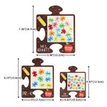 Personalized Pencil Apple Puzzle Piece Shaker Fridge Magnet Birthday Appreciation Back to School Gift for Teachers