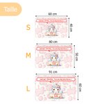 Paillasson Antidérapant Personnalisé avec Motif d'Animal Nom et Texte Cadeau de Pendaison de Crémaillère Cadeau d'Anniversaire pour Famille et Amis