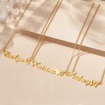 Personalised Name Necklace with Birth Butterfly Dainty Jewellery Birthday Anniversary Gift for Women