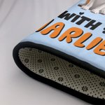 Personalized 1-3 Cute 3D Cartoon Dogs Durable Non-Slip Doormat with Name and Title Birthday Adoption Anniversary Gift for Dog Moms Pet Lovers