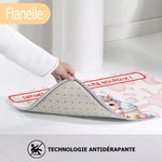 Paillasson Antidérapant Personnalisé avec Motif d'Animal Nom et Texte Cadeau de Pendaison de Crémaillère Cadeau d'Anniversaire pour Famille et Amis