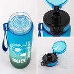 Pelota de bádminton personalizada 32 oz Botella de agua deportiva motivacional con marcador de tiempo y nombre Regalo de cumpleaños para entusiastas del deporte