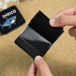 Tag identificativo BCD multicolore personalizzato con ricamo a forma di squalo e nome perfetto per immersioni e attività oceaniche regalo per sub