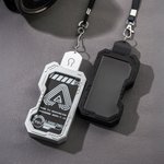 Personalized Digital Life Initial ID Card Badge Holder with Name and Password Back to School Office Birthday Gift for College Student Coworker