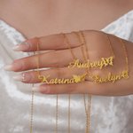 Personalised Name Necklace with Birth Butterfly Dainty Jewellery Birthday Anniversary Gift for Women