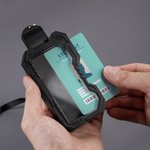 Personalized Digital Life Initial ID Card Badge Holder with Name and Password Back to School Office Birthday Gift for College Student Coworker