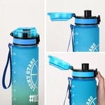Pelota de bádminton personalizada 32 oz Botella de agua deportiva motivacional con marcador de tiempo y nombre Regalo de cumpleaños para entusiastas del deporte
