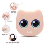 Set de 6 Pinceaux de Maquillage Personnalisé avec Motif et Nom sur la Boîte avec Miroir Style de Chat Mignon Cadeau Mariage Anniversaire pour Femme