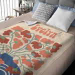 Personalizada Retro Flor Versículo de la Biblia Suave manta con nombre Decoración para el hogar Aniversario Cumpleaños Regalo para las mujeres cristianas