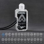 Personalized Digital Life Initial ID Card Badge Holder with Name and Password Back to School Office Birthday Gift for College Student Coworker