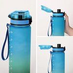 Personalisierte Softball Baseball Cartoon Charakter 32 oz Motivations Sport Wasserflasche mit Namen und Zeit Marker Geburtstag Geschenk für Sportliebhaber