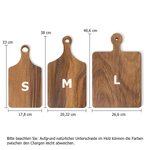 Personalisiertes Schlichtes Schneidebrett für Charcuterie und Wurstplatten mit Namen Datum Griff Einweihung Geburtstag Geschenk für Familie Freunde