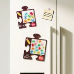 Personalized Pencil Apple Puzzle Piece Shaker Fridge Magnet Birthday Appreciation Back to School Gift for Teachers