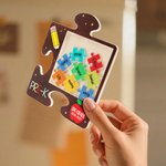 Personalized Pencil Apple Puzzle Piece Shaker Fridge Magnet Birthday Appreciation Back to School Gift for Teachers