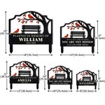 Estaca de jardín personalizada con temática de pájaro cardenal y texto con nombre y año Decoración de jardín Regalo conmemorativo por la pérdida de un familiar o amigo