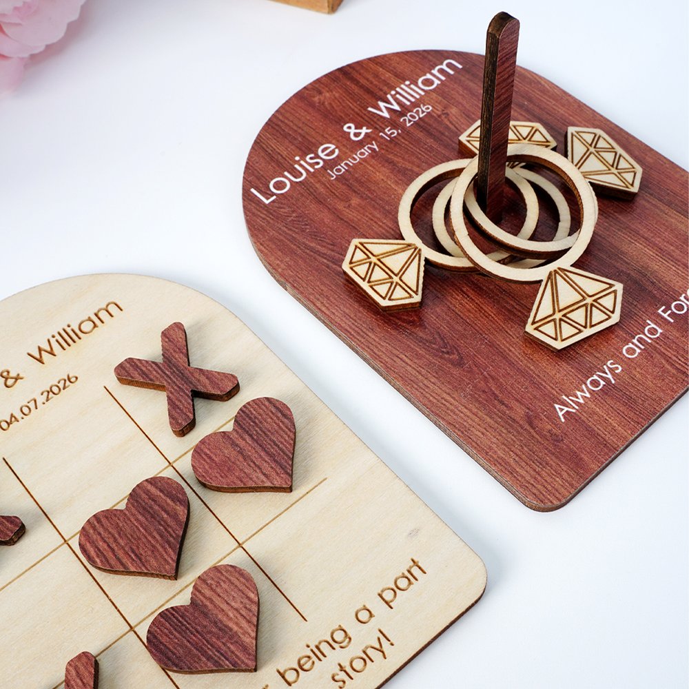 une photo de Jeux de table en bois personnalisés